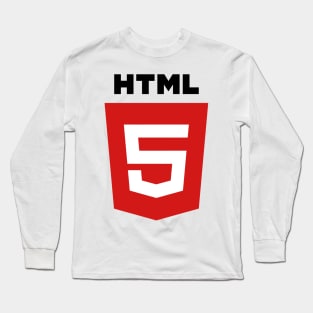 HTML5 Red Logo Symbol Icon Long Sleeve T-Shirt